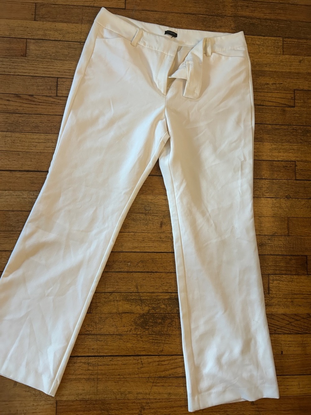 Women’s Winter White Stretch Casual Pants